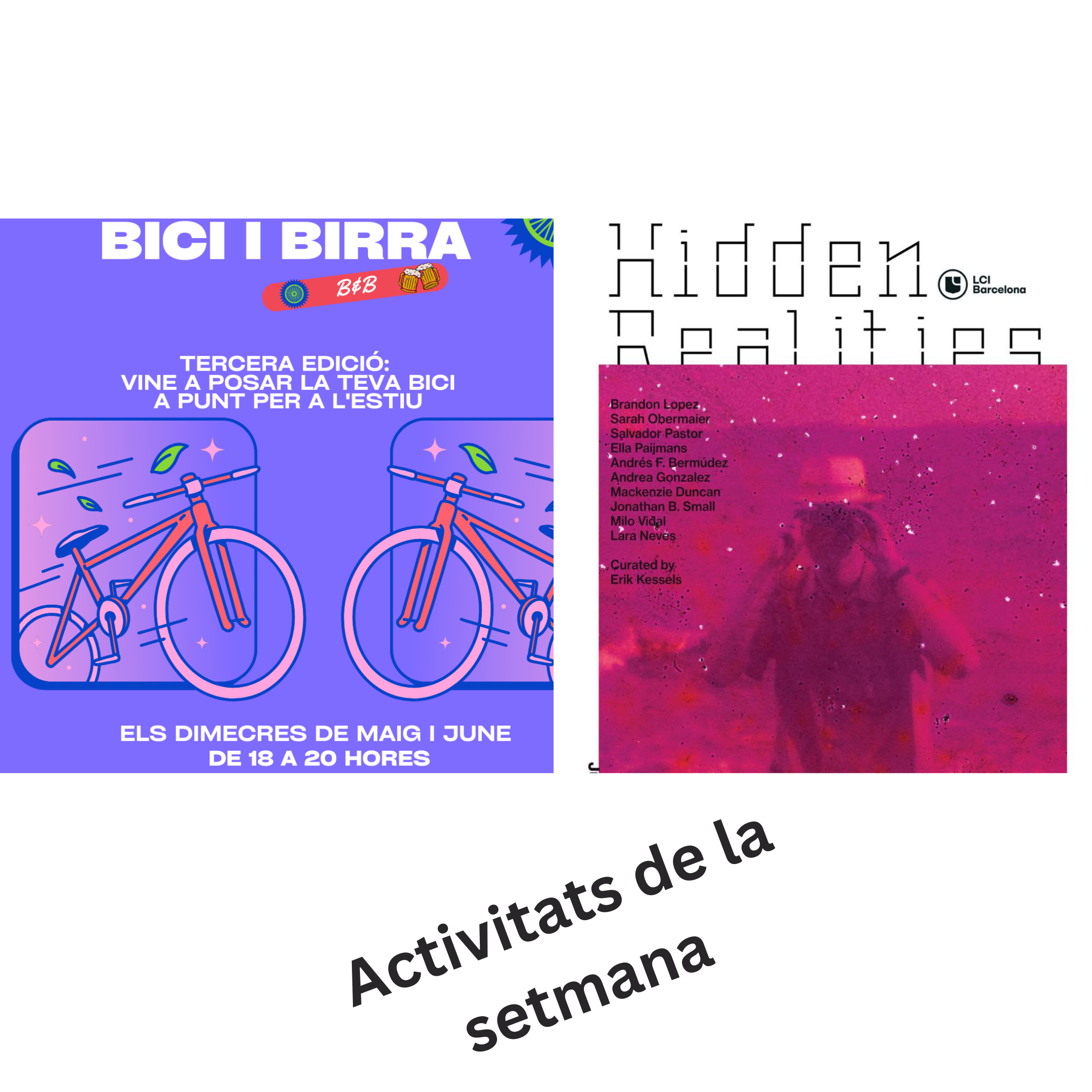 Activitats de la setmana: inauguració expo i taller bicis